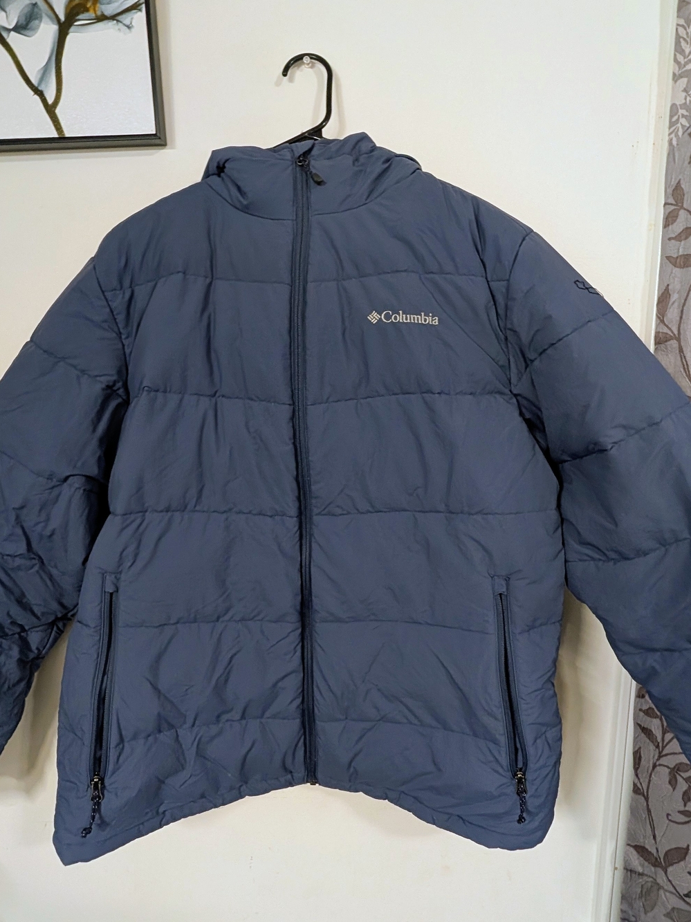 Columbia Women's Navy Hooded Puffer Jacket